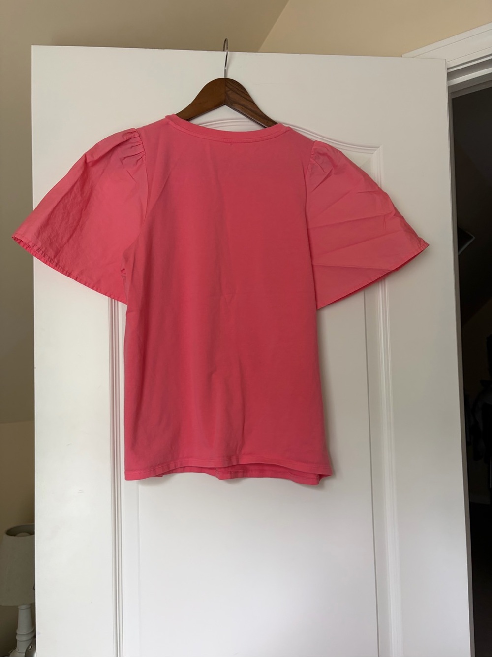 Pink Ruffle Sleeve Top - Picture 3 of 4